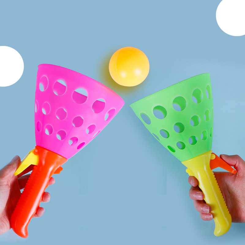Catapult Launcher Toy - Mainan Lemparan dengan Dua Pelontar, Bola