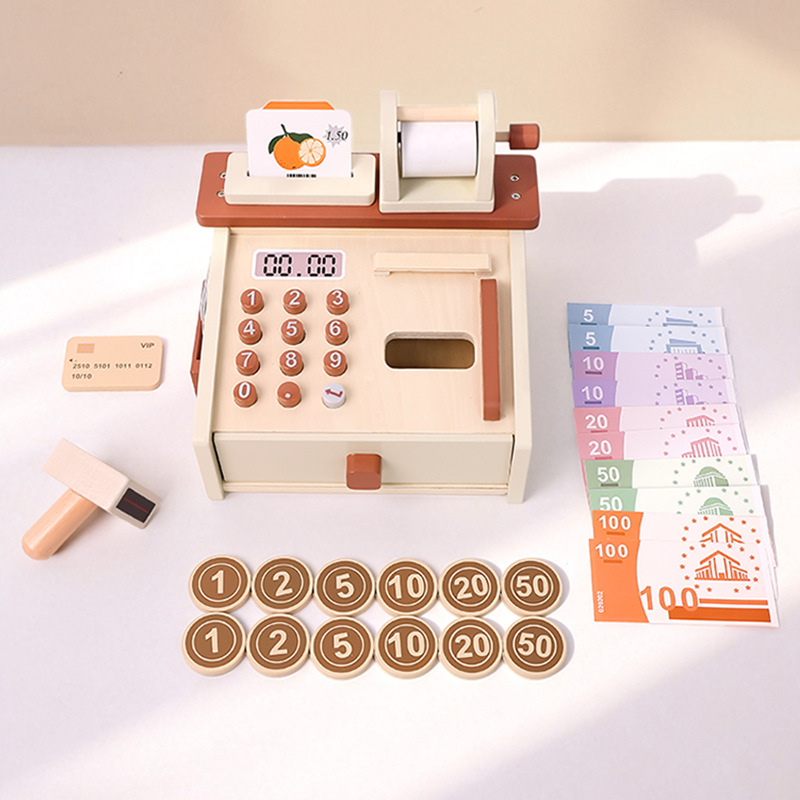 Toy Cash Register - Alat Kasir Simulasi Anak-anak Deteksi Mata