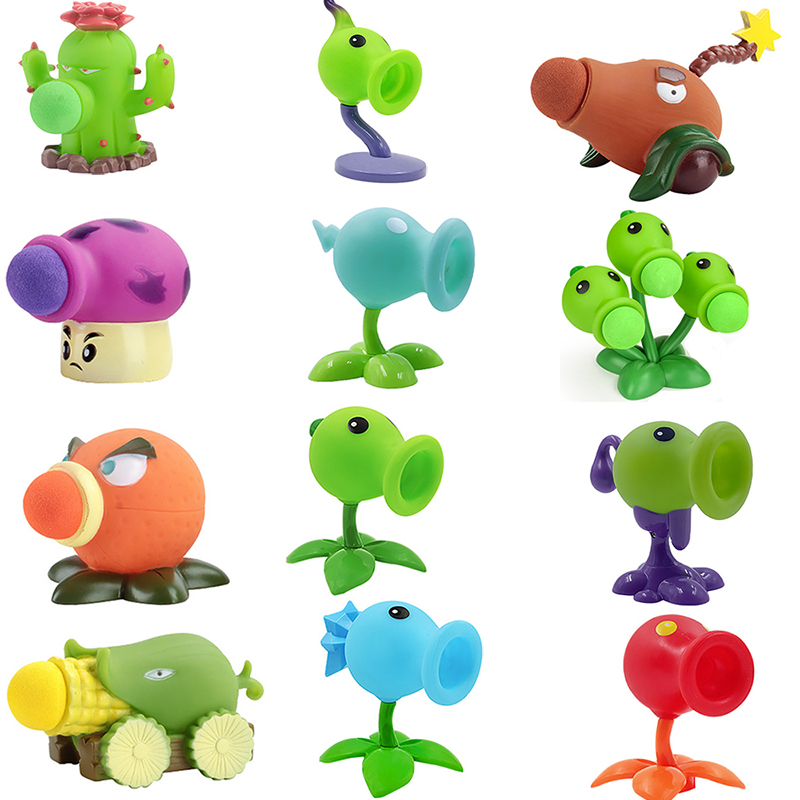 Kids Zombie Toys - 1 buah Tanaman vs Zombie Peashooter