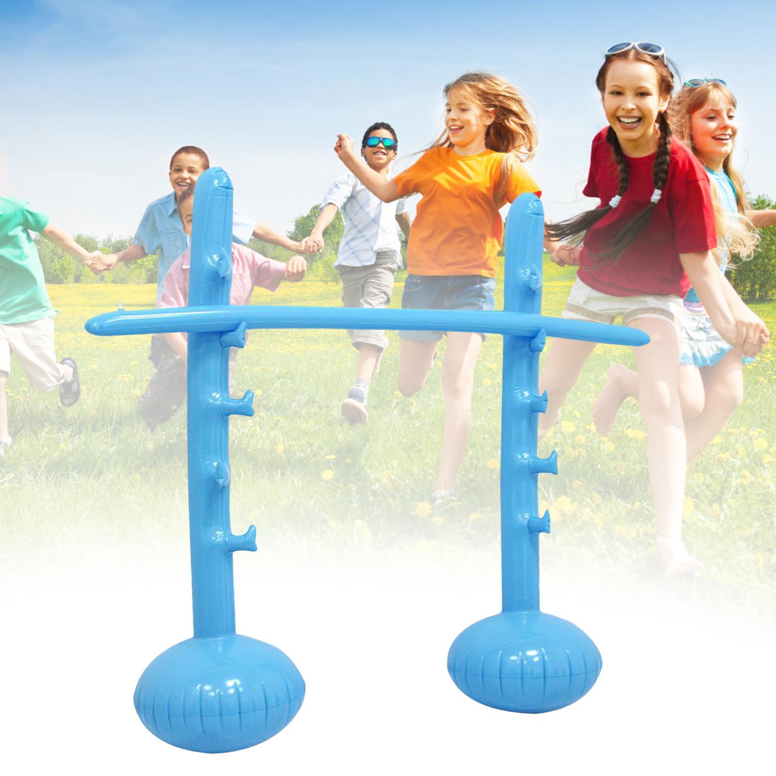 Kids Yard Toys - Tiang Limbo Tiup yang Dapat Disesuaikan