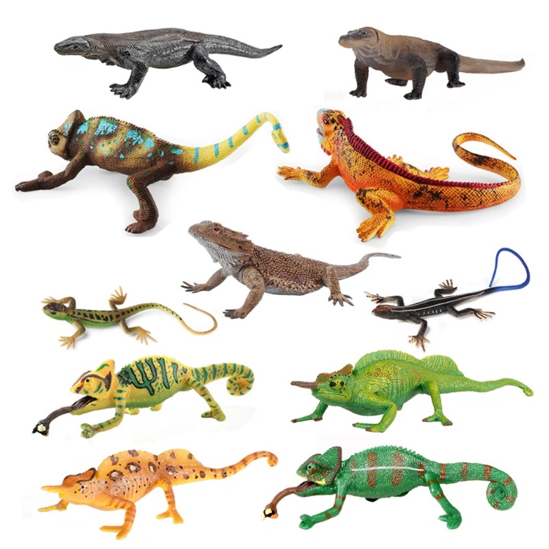 Figur Kadal Iguana, Mainan Bun - Kids Toys Reviews ulasan dan harga