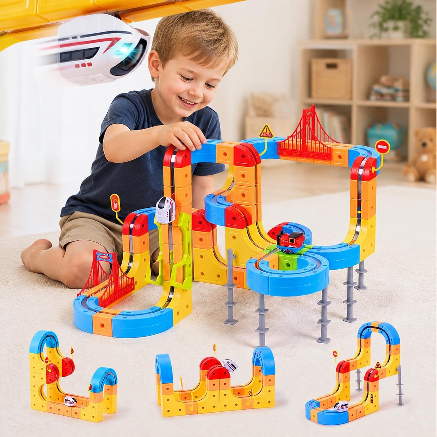 Set Kereta Levitasi Magnetik E - Kids Toys 3 Year Old ulasan dan harga